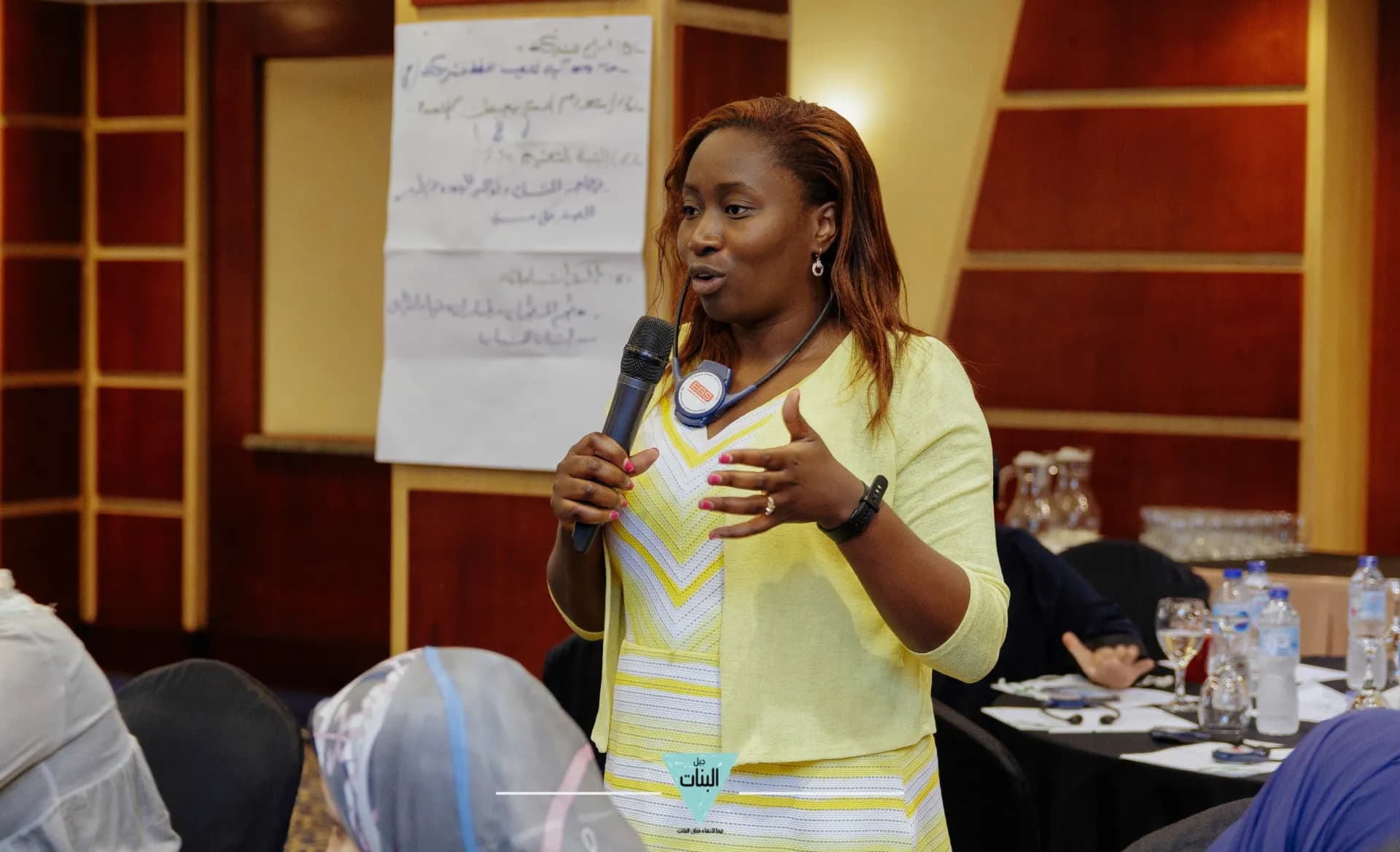 Liza Akinyi facilitating a workshop